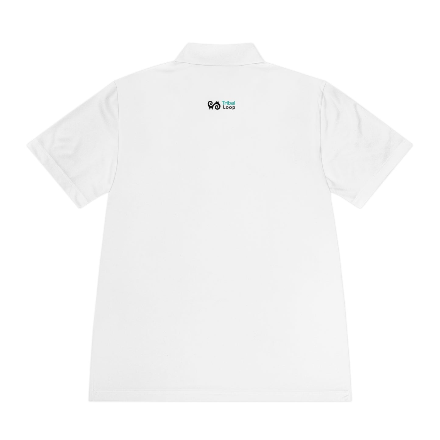 Tribal Loop Men's Sport Polo Shirt — Black Lion