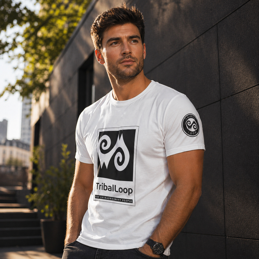 Tribal Loop Men's Polyester Tee (AOP)