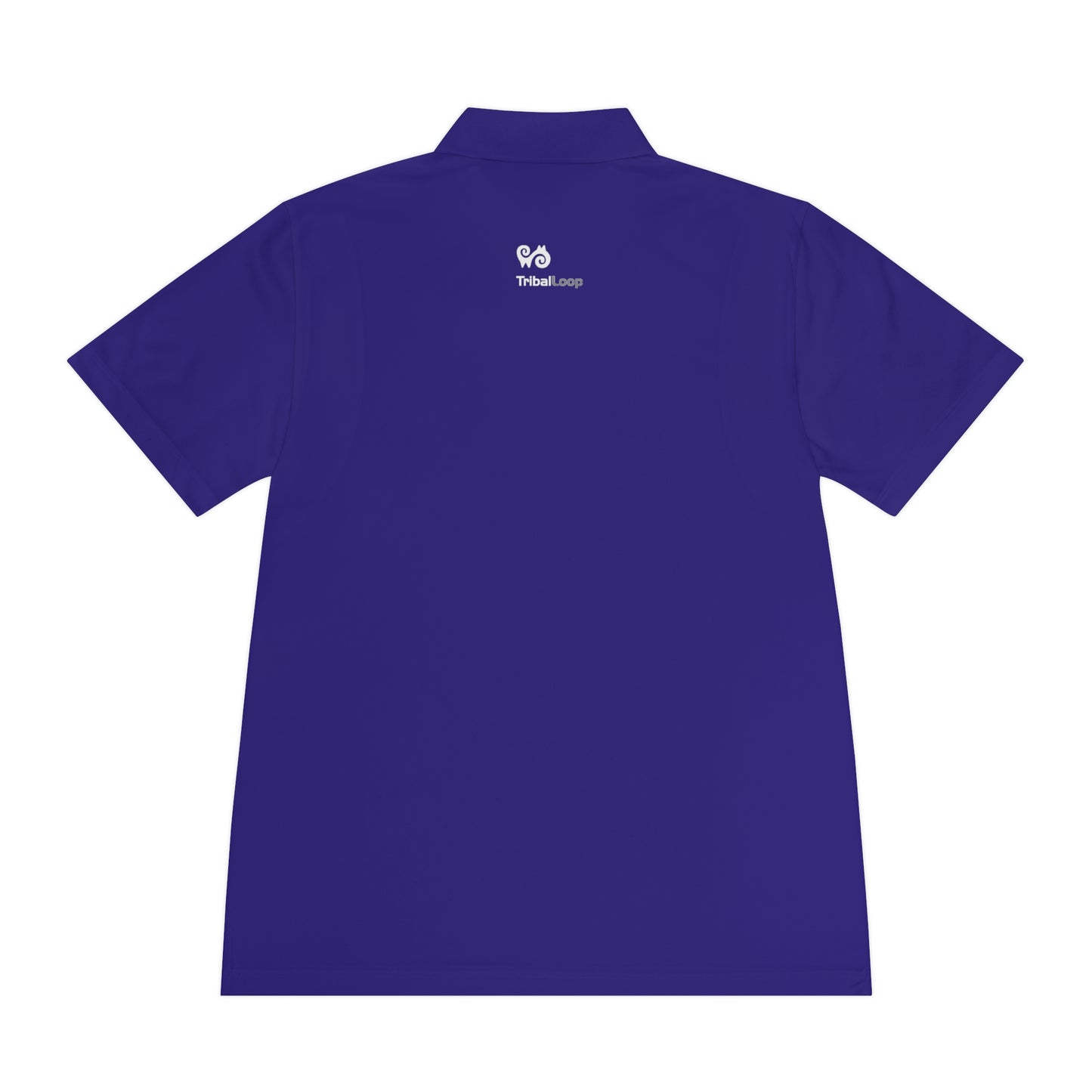 Tribal Loop Men's Sport Polo Shirt — White Lion