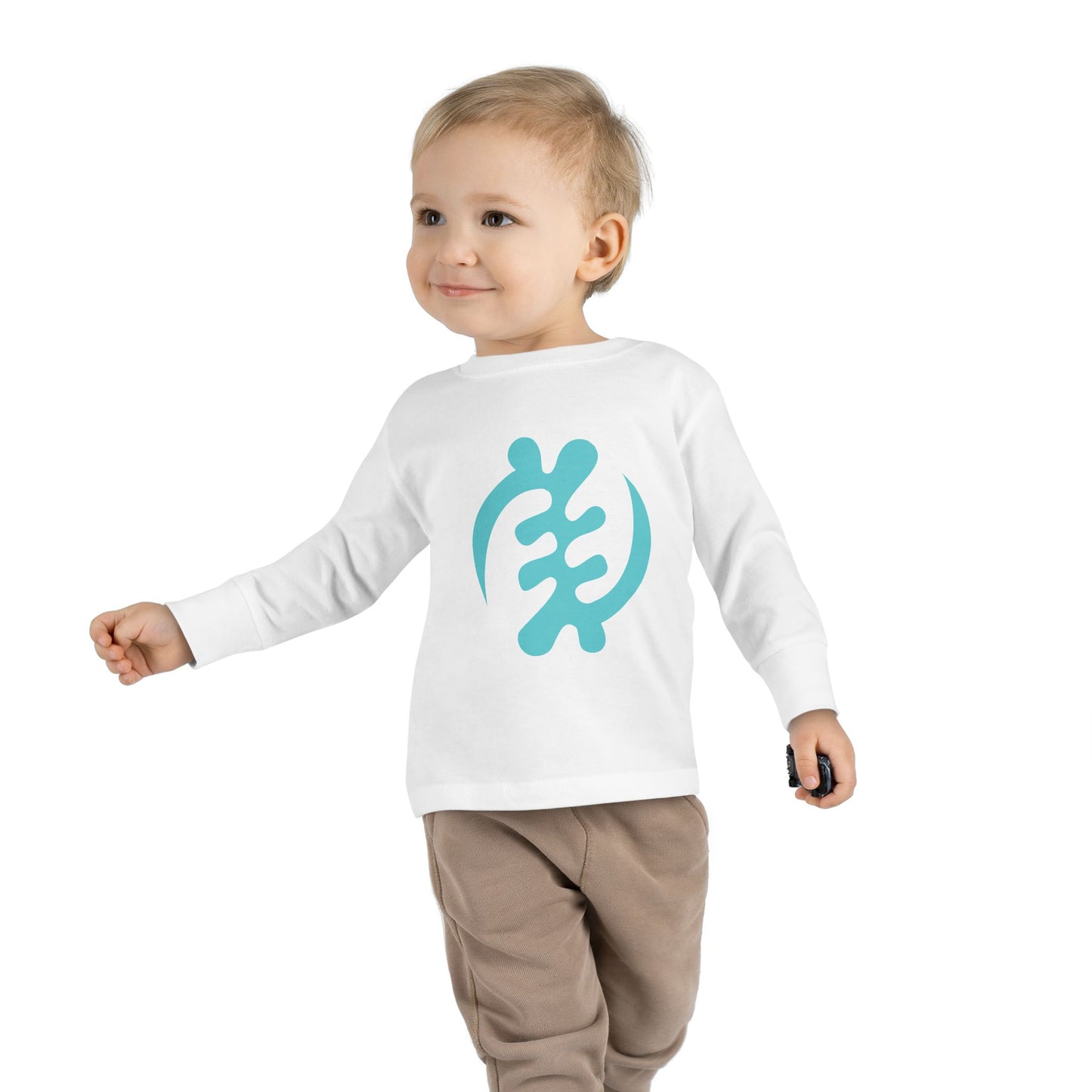 Tribal Loop  Adinkra ''Gye Nyame'' Toddler Long Sleeve Tee