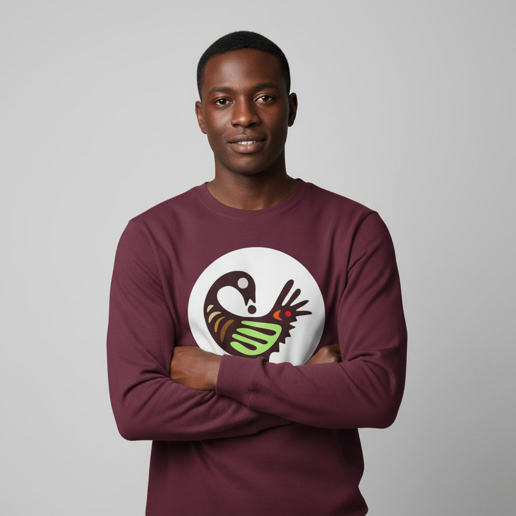 Adinkra Sankofa Long Sleeve Tee | Tribal Loop