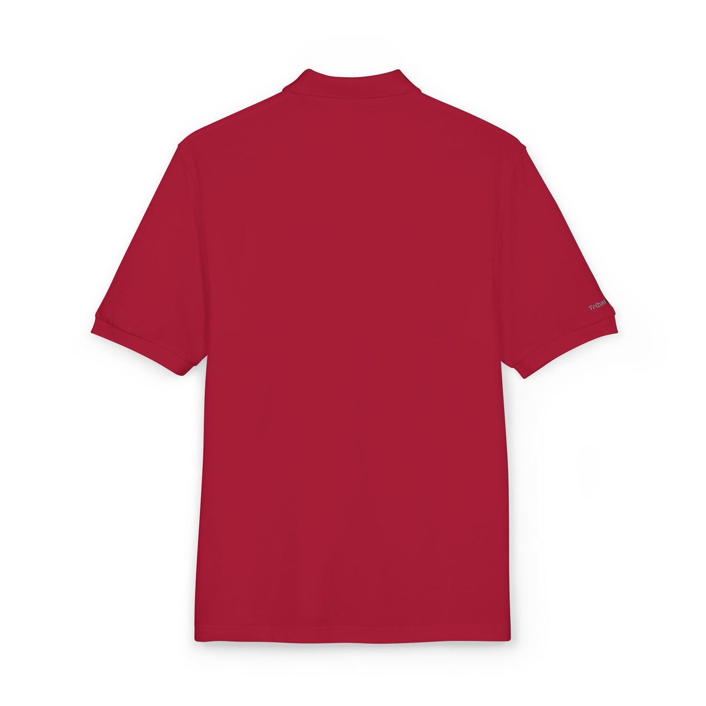 Tribal Loop embroidered Adinkra inspired Polo Shirt — Classic Crest Chest Logo