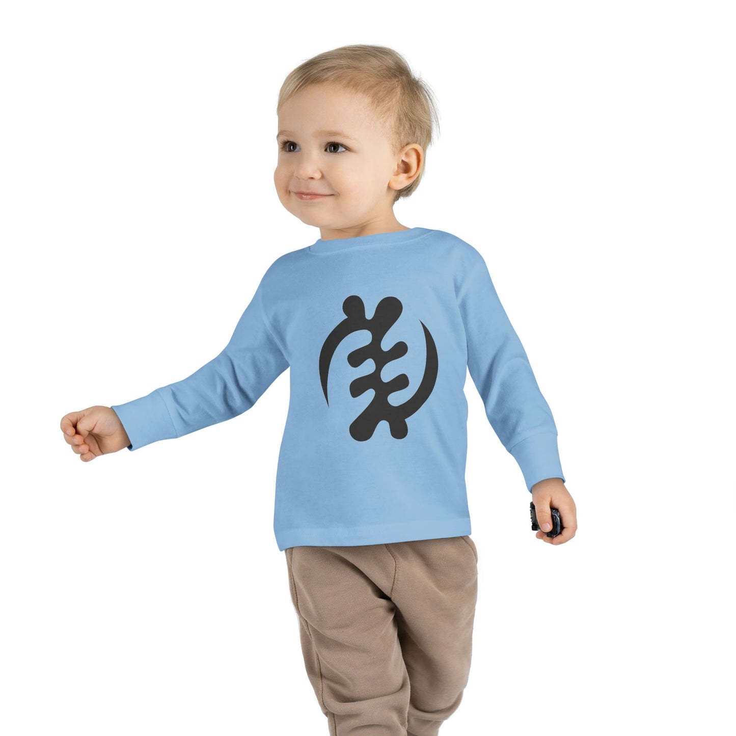 Tribal Loop  Adinkra ''Gye Nyame'' Toddler Long Sleeve Tee