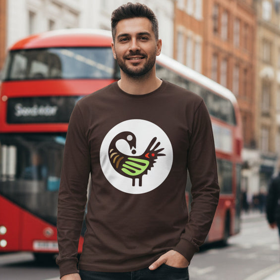 Adinkra Sankofa Long Sleeve Tee | Tribal Loop