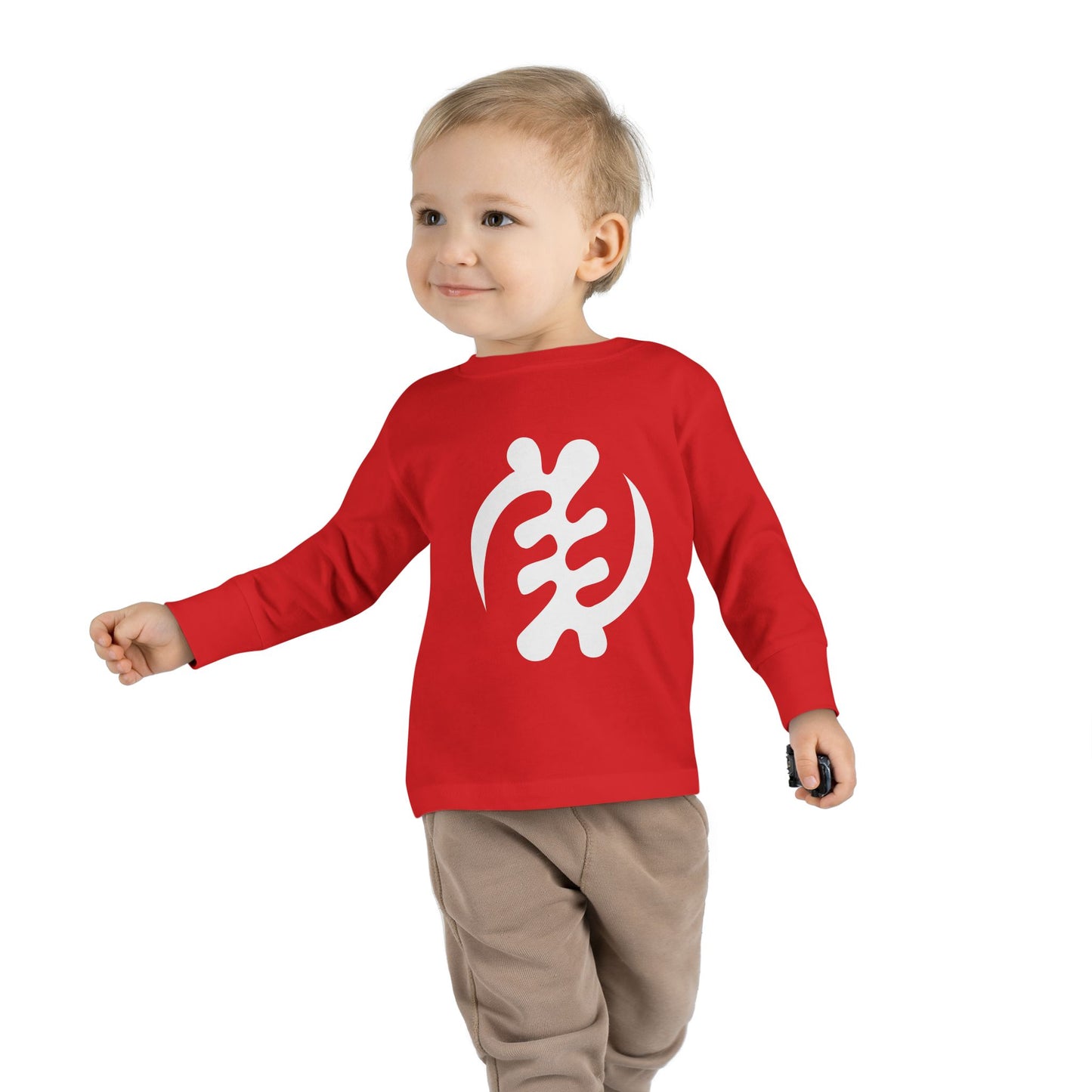 Tribal Loop  Adinkra ''Gye Nyame'' Toddler Long Sleeve Tee