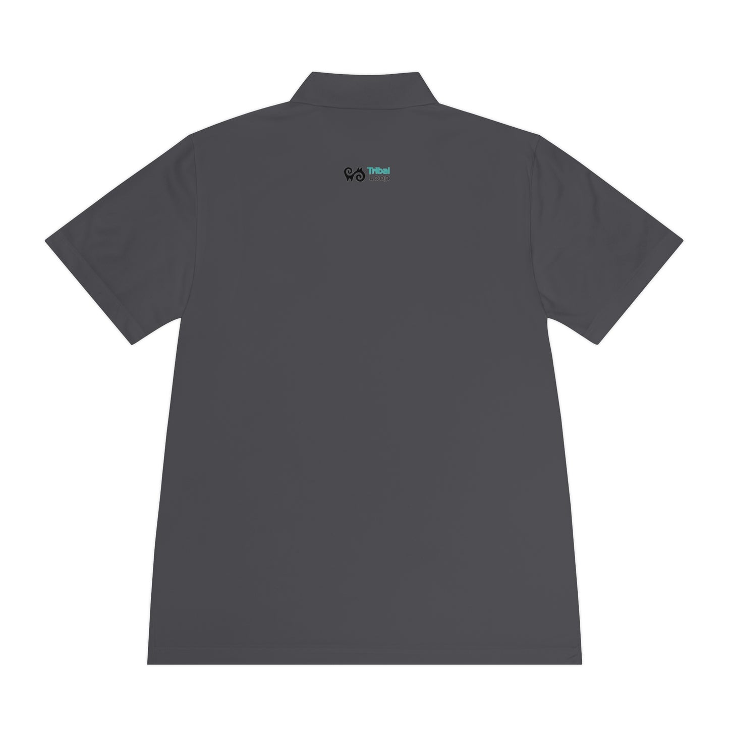 Tribal Loop Men's Sport Polo Shirt — Black Lion