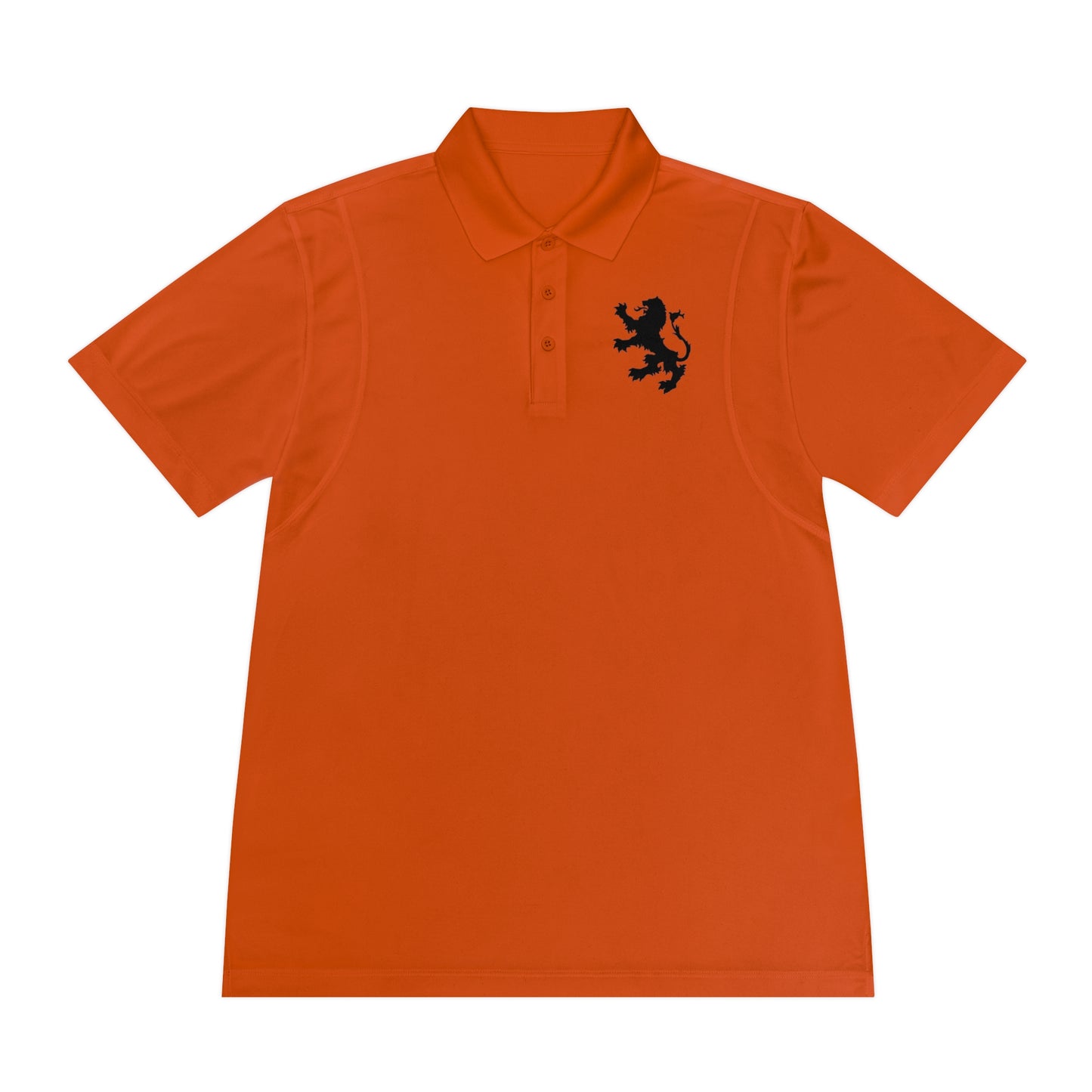 Tribal Loop Men's Sport Polo Shirt — Black Lion