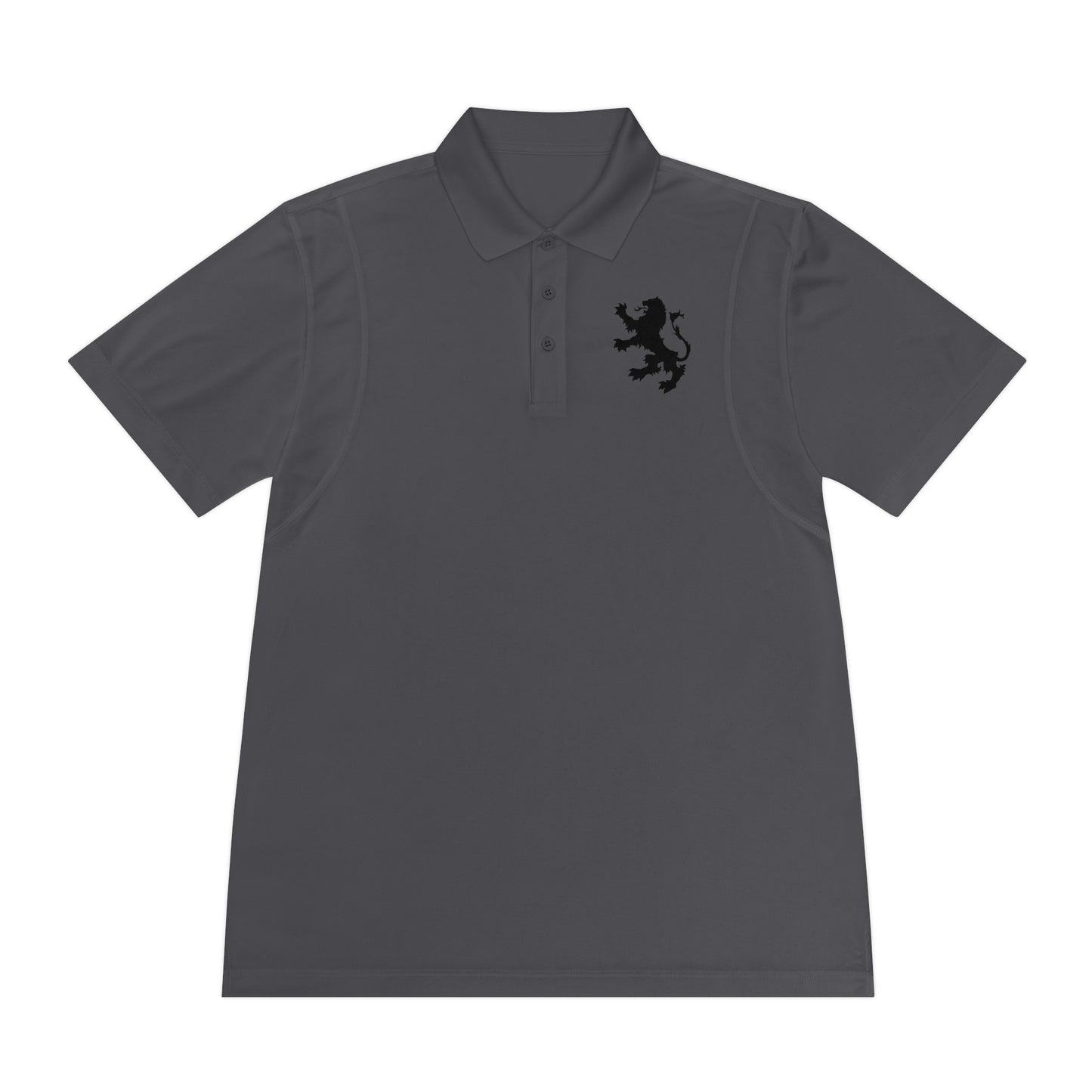 Tribal Loop Men's Sport Polo Shirt — Black Lion