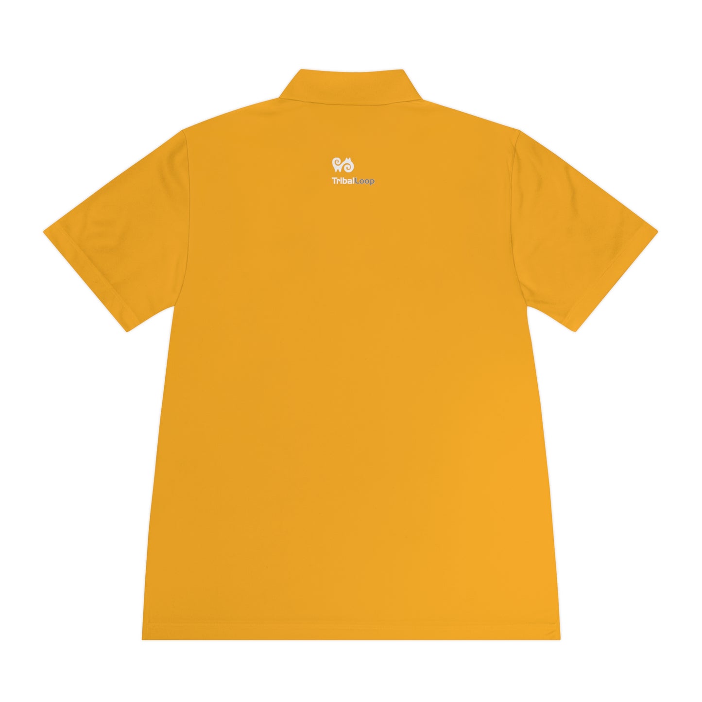 Tribal Loop Men's Sport Polo Shirt — White Lion
