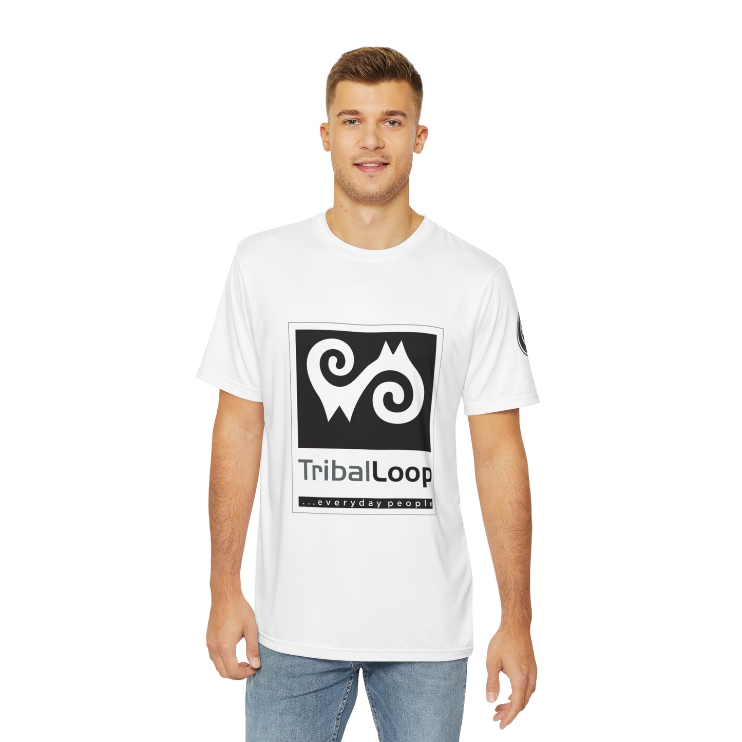 Tribal Loop Men's Polyester Tee (AOP)