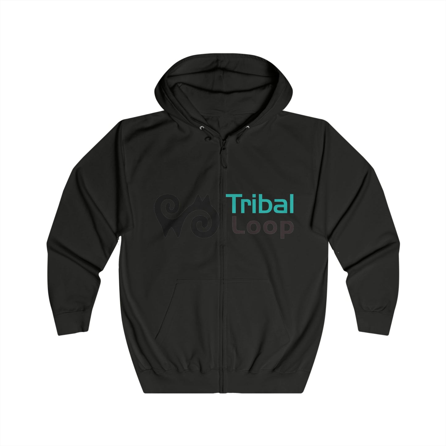 Adinkra Energy Symbol Full-Zip Hoodie | Tribal Loop