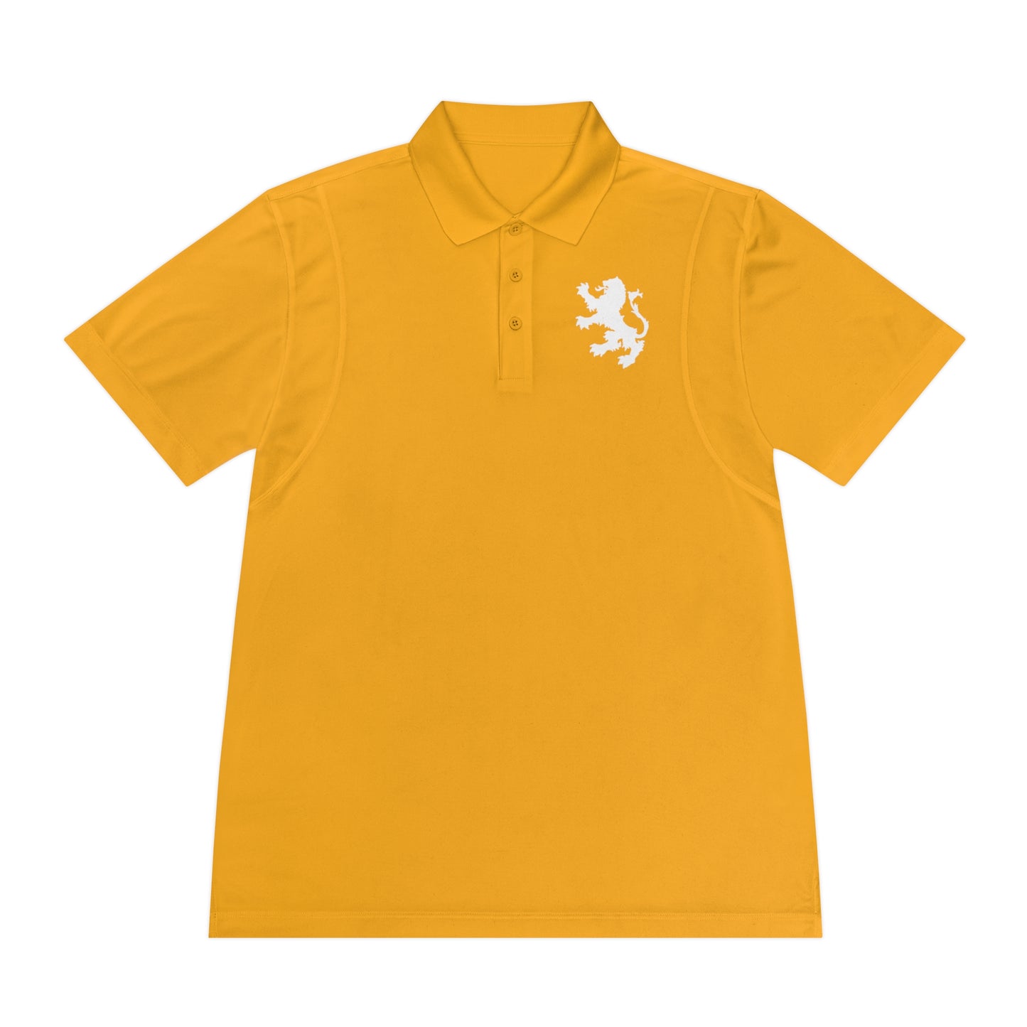 Tribal Loop Men's Sport Polo Shirt — White Lion
