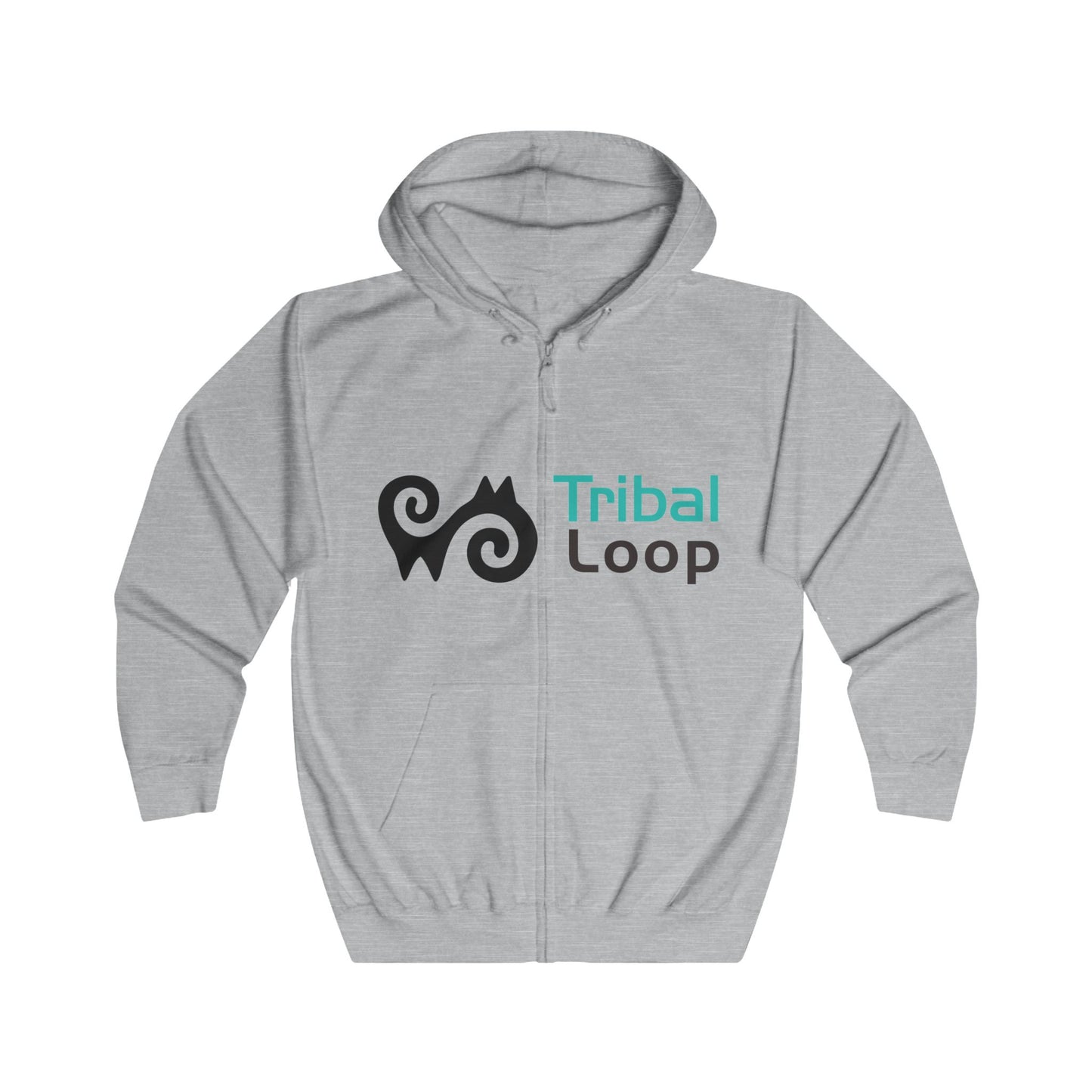 Adinkra Energy Symbol Full-Zip Hoodie | Tribal Loop