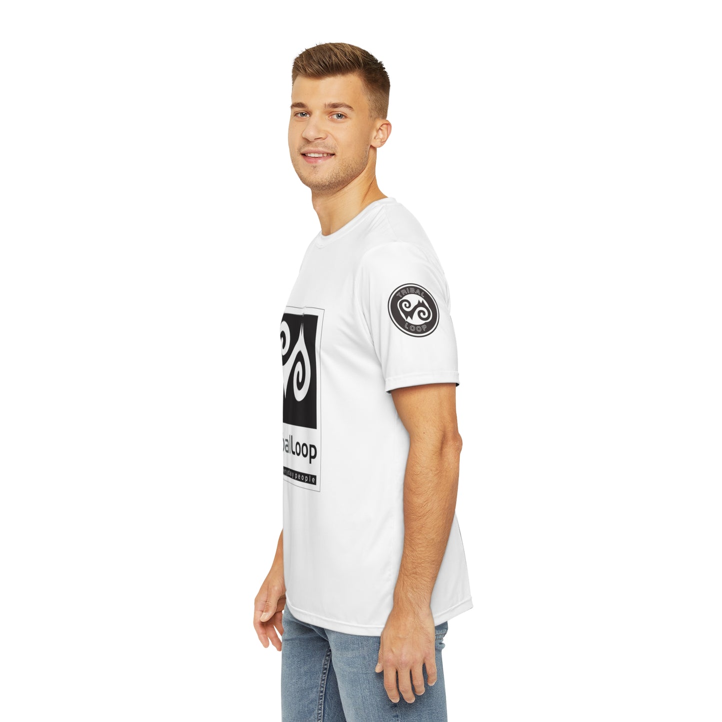 Tribal Loop Men's Polyester Tee (AOP)