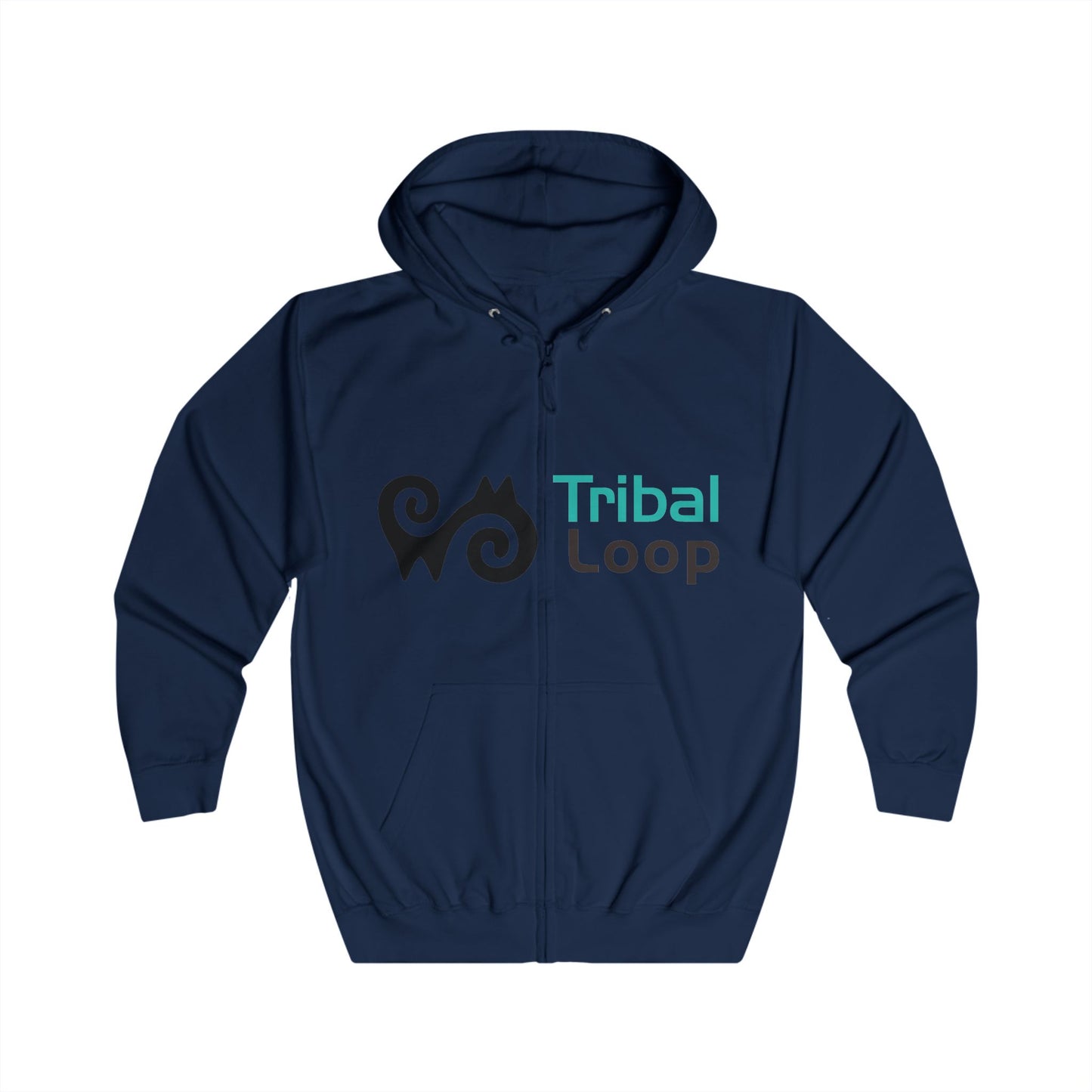 Adinkra Energy Symbol Full-Zip Hoodie | Tribal Loop
