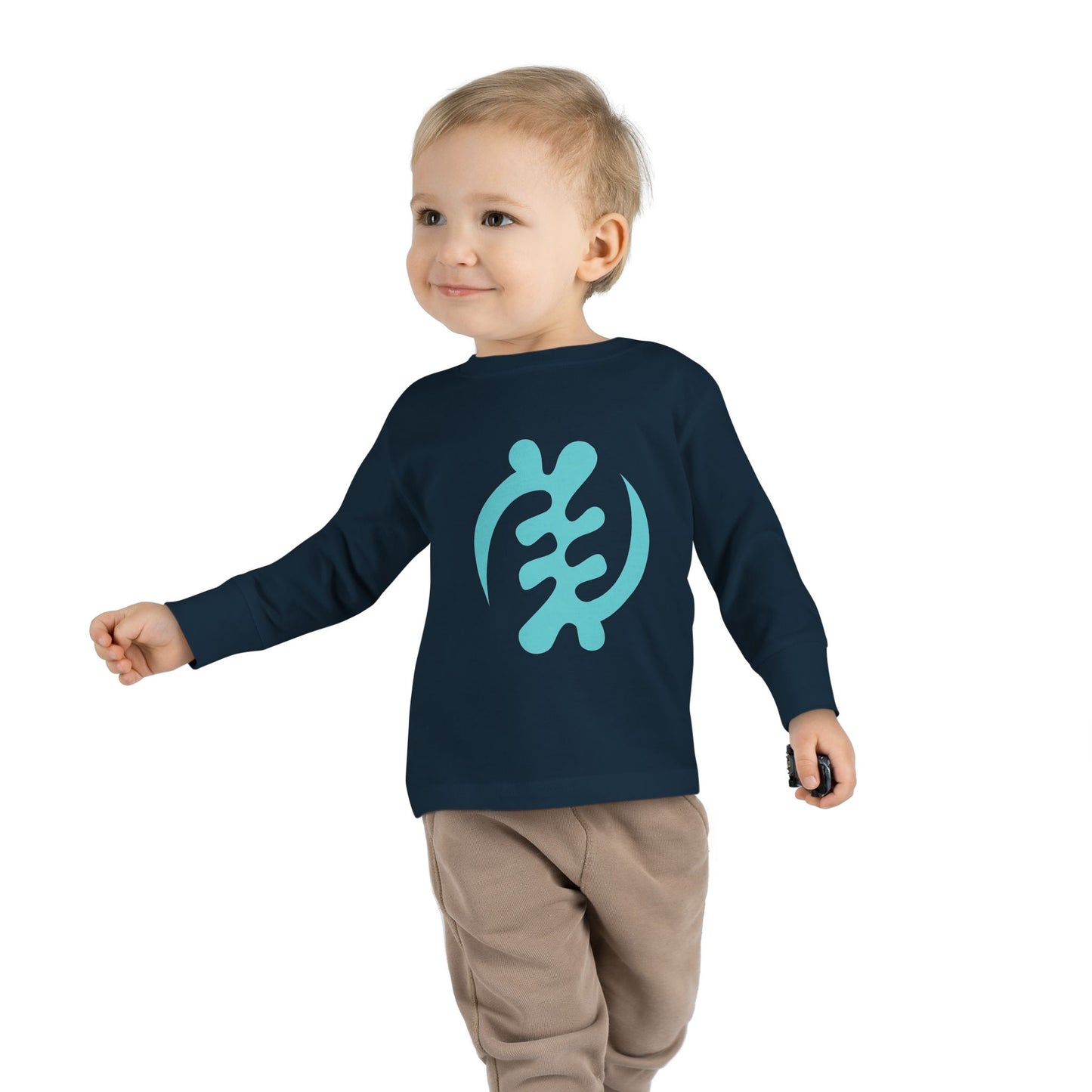 Tribal Loop  Adinkra ''Gye Nyame'' Toddler Long Sleeve Tee