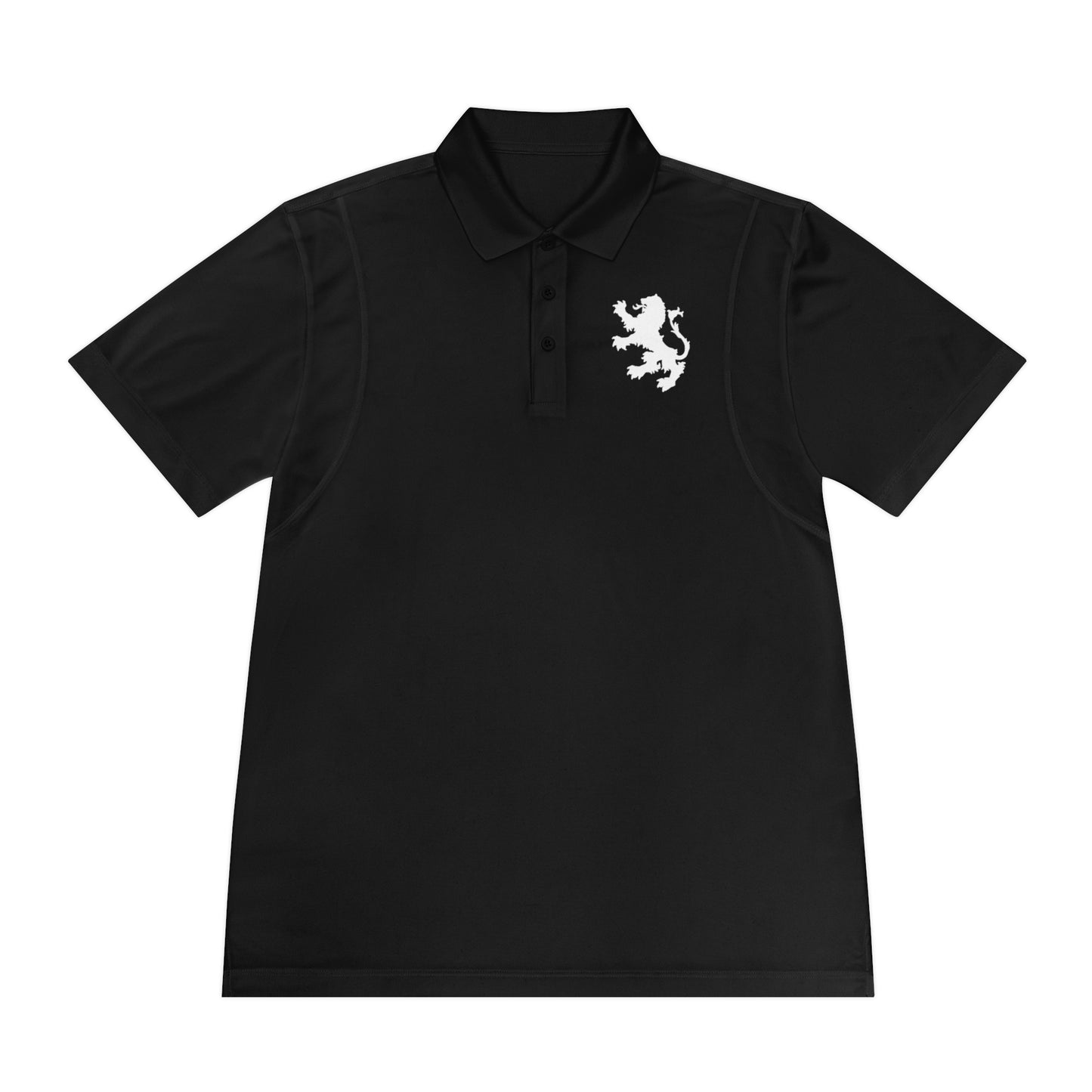 Tribal Loop Men's Sport Polo Shirt — White Lion