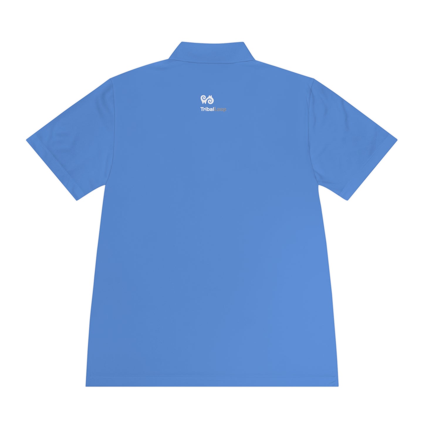 Tribal Loop Men's Sport Polo Shirt — White Lion