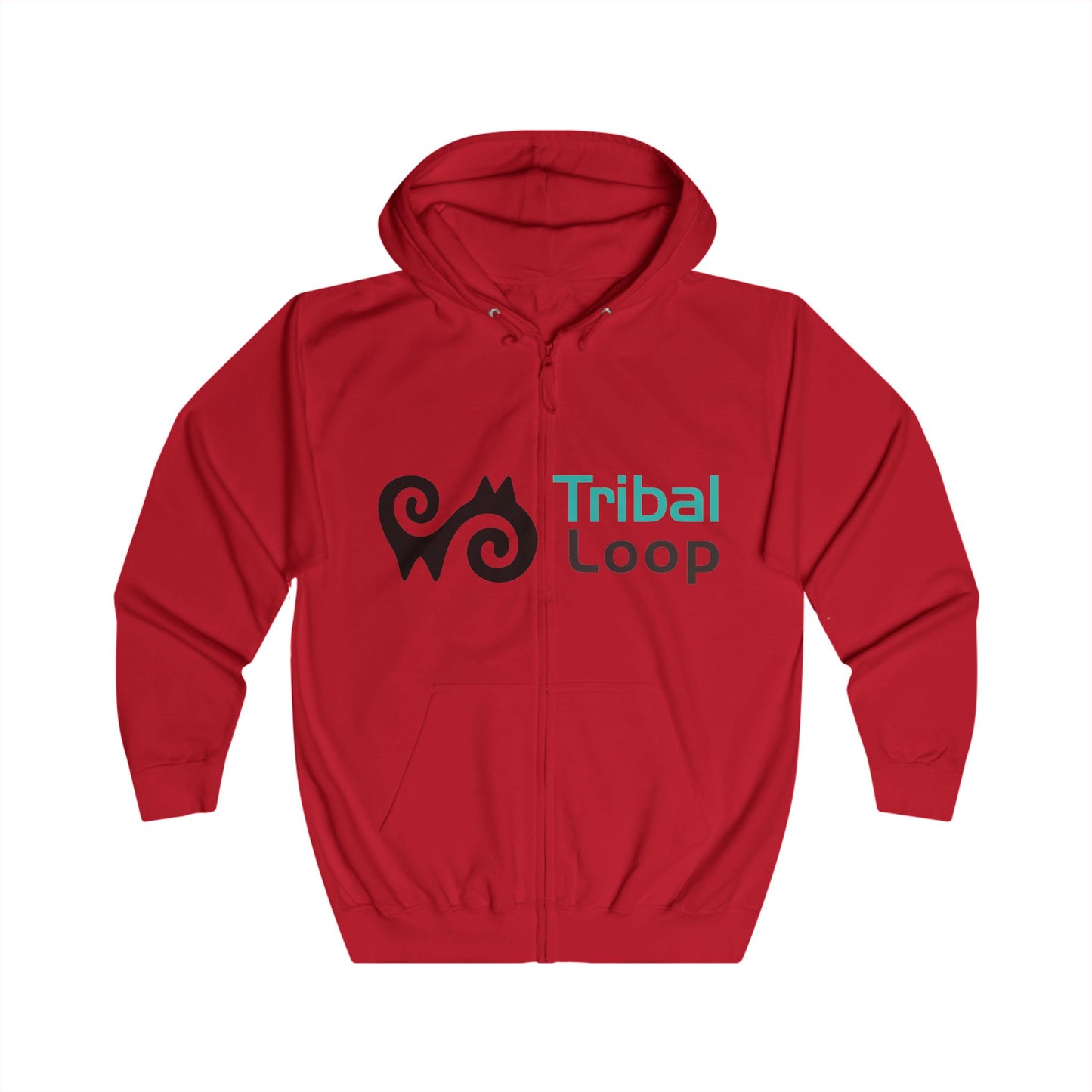 Adinkra Energy Symbol Full-Zip Hoodie | Tribal Loop