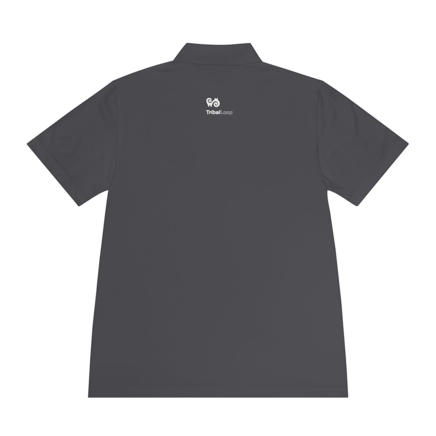 Tribal Loop Men's Sport Polo Shirt — White Lion