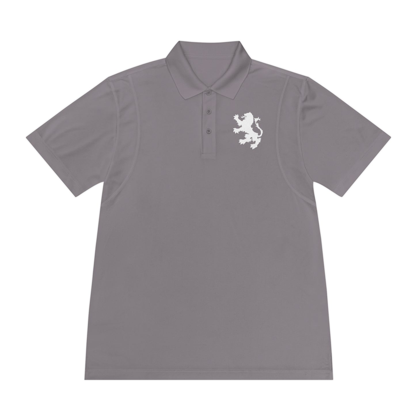 Tribal Loop Men's Sport Polo Shirt — White Lion