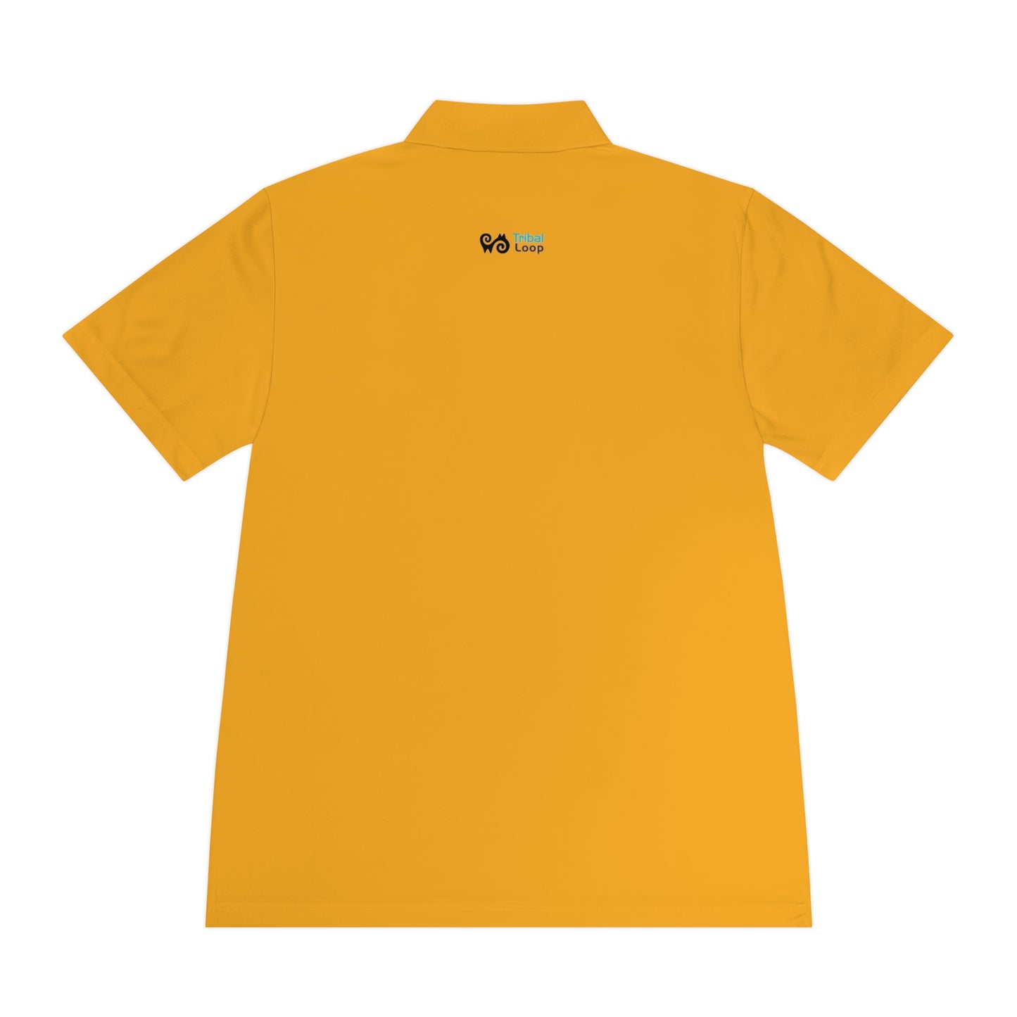 Tribal Loop Men's Sport Polo Shirt — Black Lion