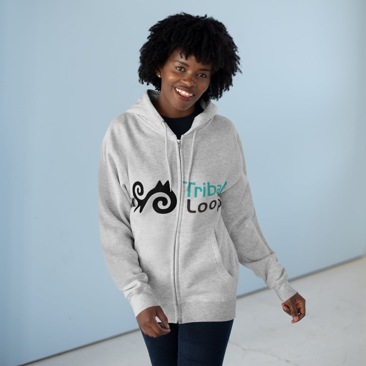 Tribal Loop Unisex Zip Hoodie