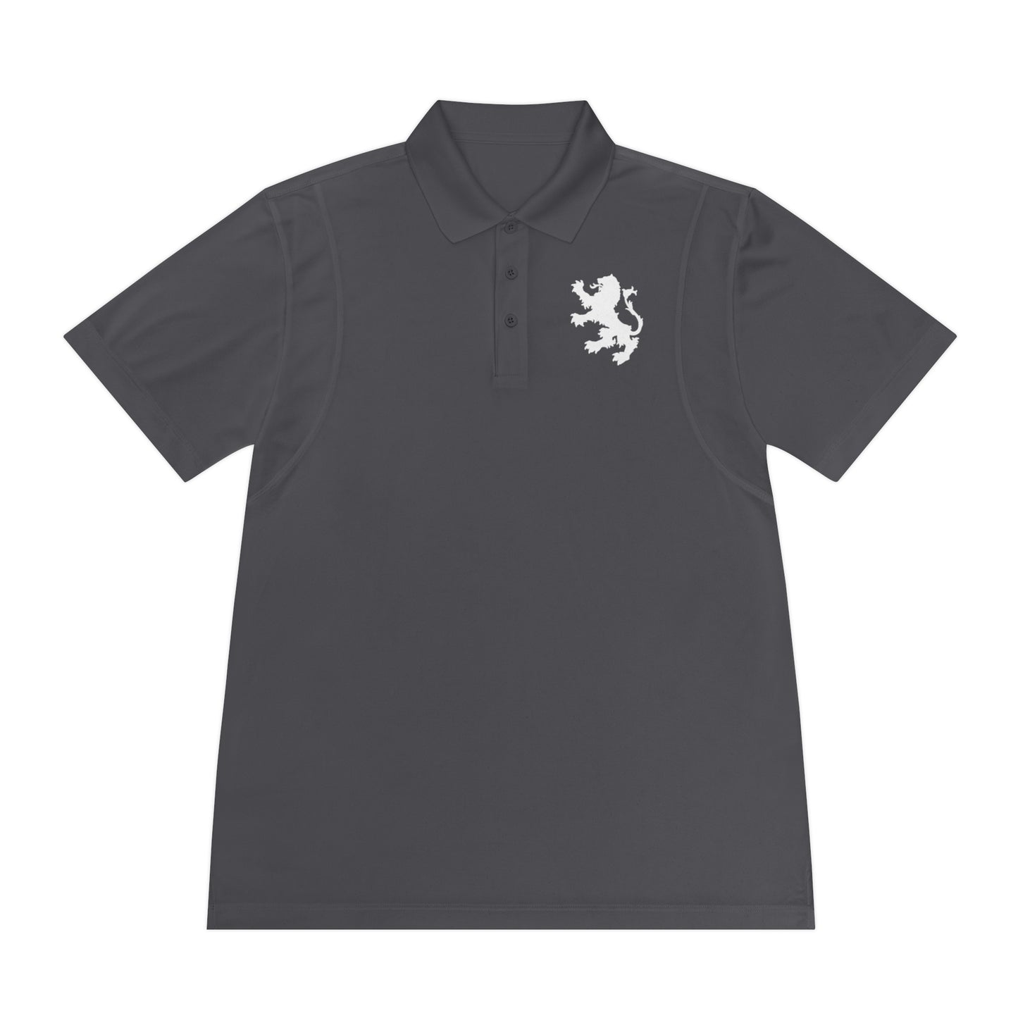 Tribal Loop Men's Sport Polo Shirt — White Lion