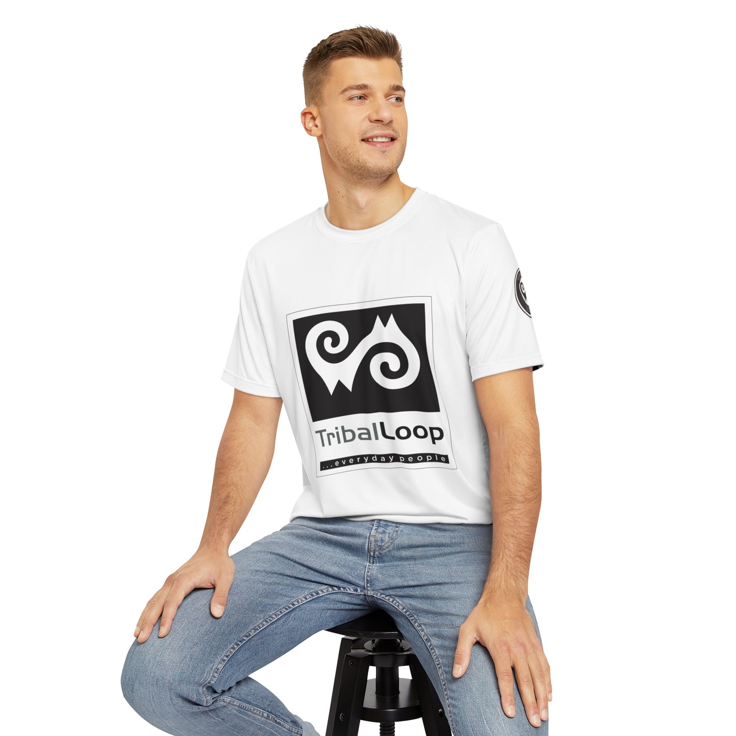 Tribal Loop Men's Polyester Tee (AOP)