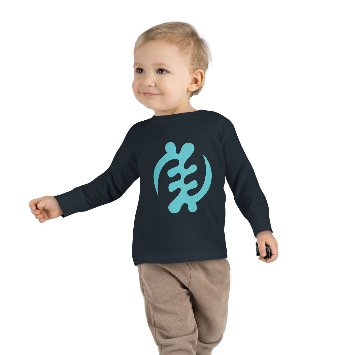 Tribal Loop  Adinkra ''Gye Nyame'' Toddler Long Sleeve Tee