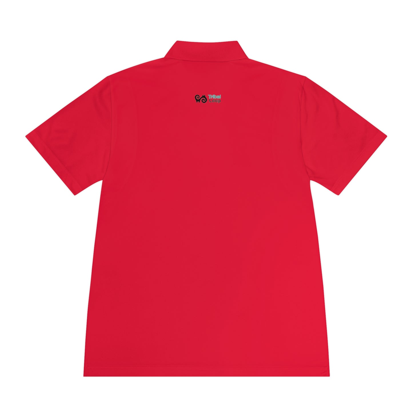 Tribal Loop Men's Sport Polo Shirt — Black Lion