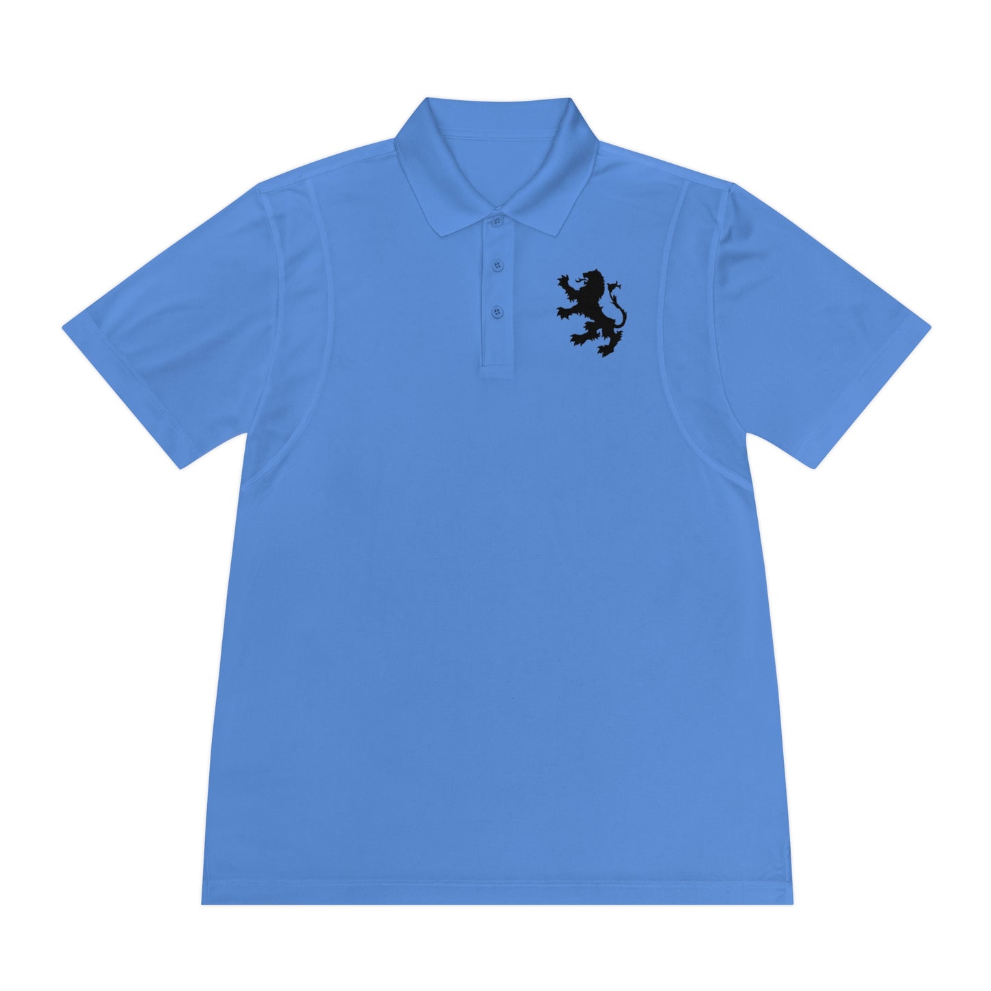 Tribal Loop Men's Sport Polo Shirt — Black Lion