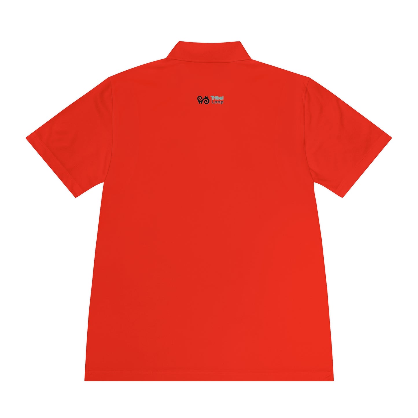 Tribal Loop Men's Sport Polo Shirt — Black Lion