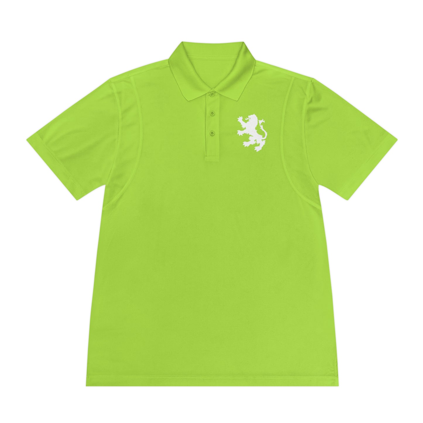 Tribal Loop Men's Sport Polo Shirt — White Lion