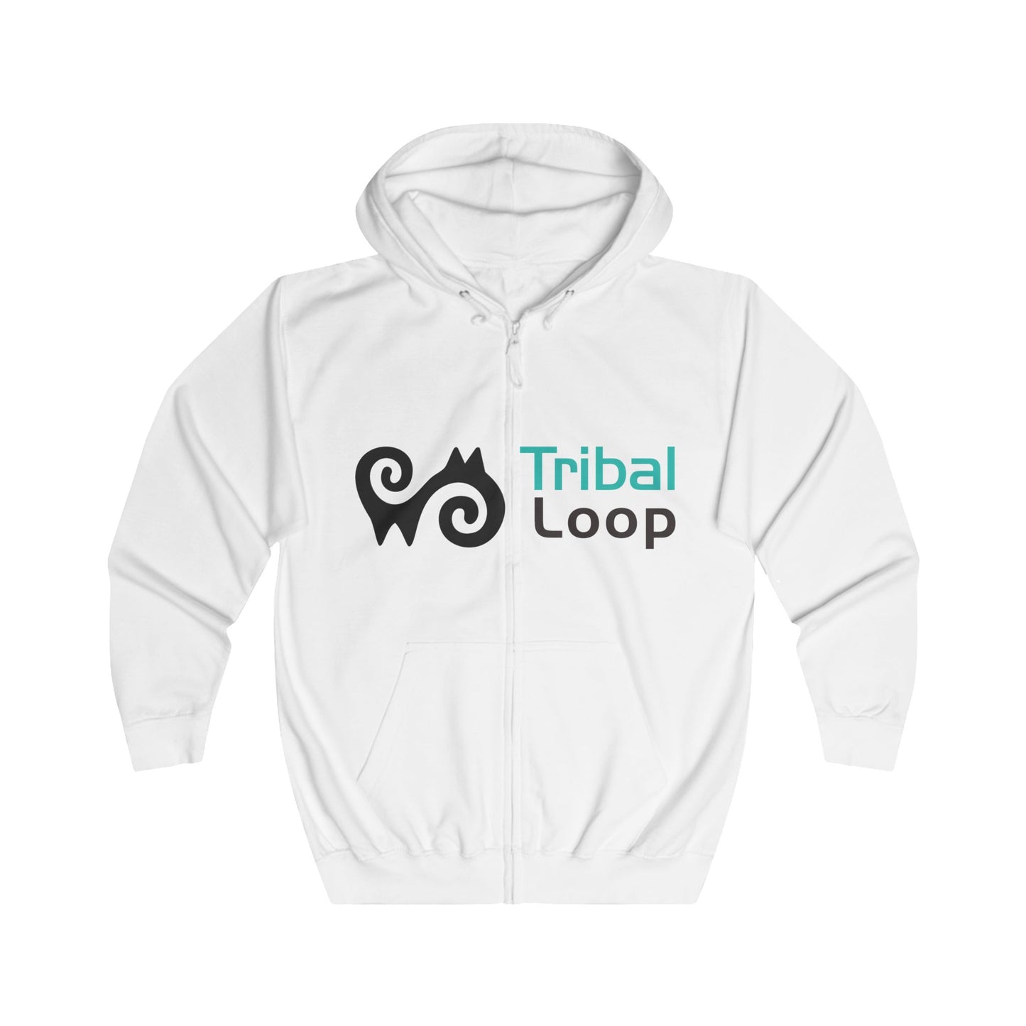 Adinkra Energy Symbol Full-Zip Hoodie | Tribal Loop