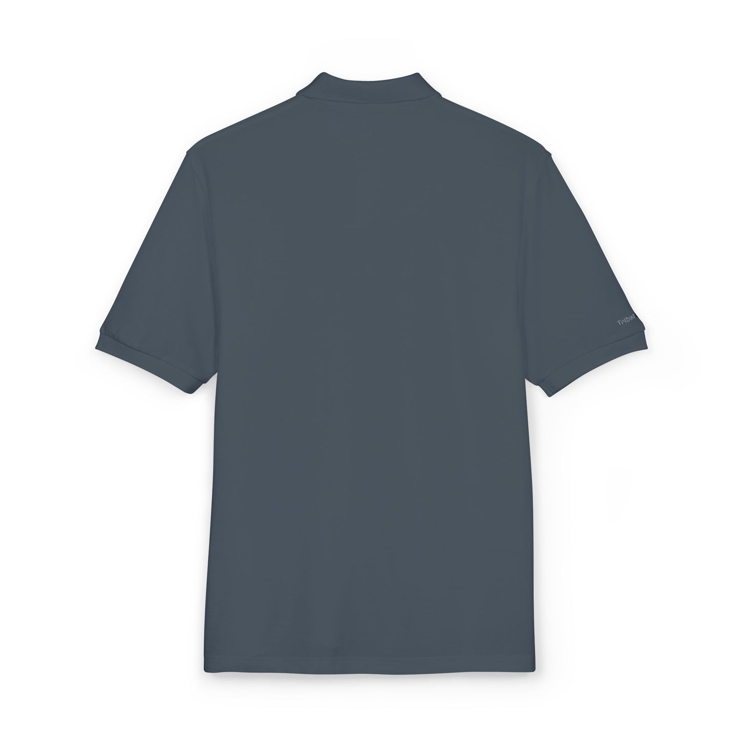 Tribal Loop embroidered Adinkra inspired Polo Shirt — Classic Crest Chest Logo