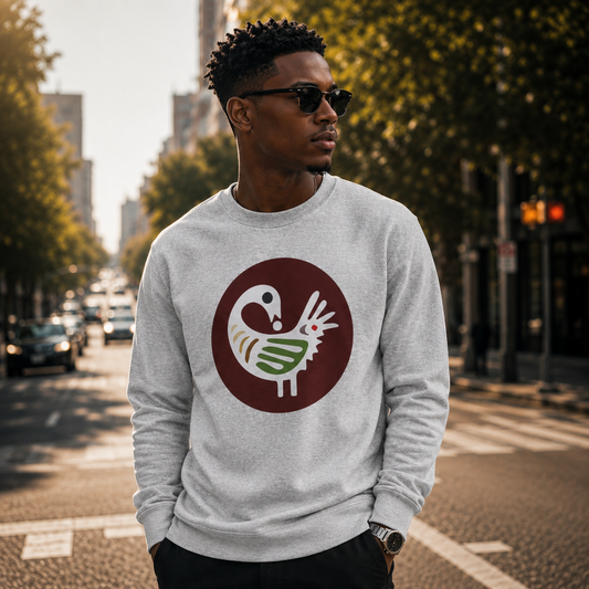 Adinkra Sankofa Retro Bird | Tribal Loop