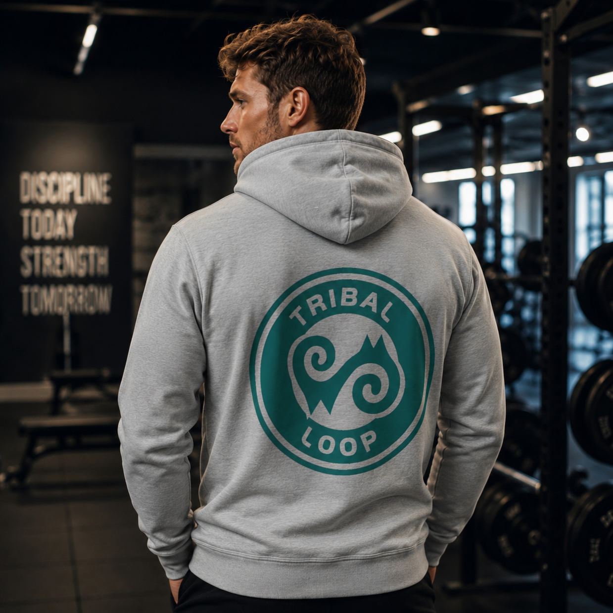 Adinkra Energy Symbol Full-Zip Hoodie | Tribal Loop