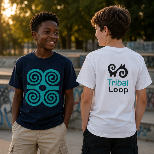 Dwennimmen Adinkra Strength Youth Tee | Tribal Loop