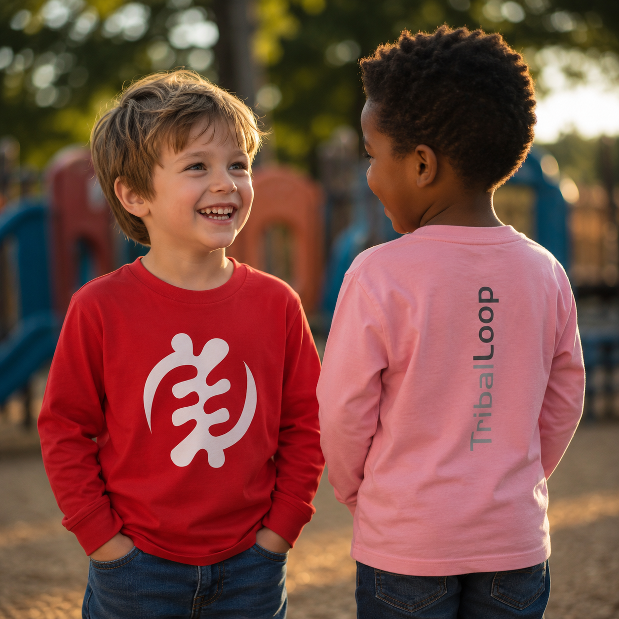 Tribal Loop  Adinkra ''Gye Nyame'' Toddler Long Sleeve Tee