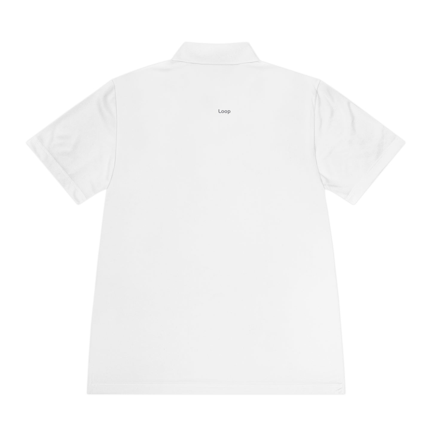 Tribal Loop Men's Sport Polo Shirt — White Lion