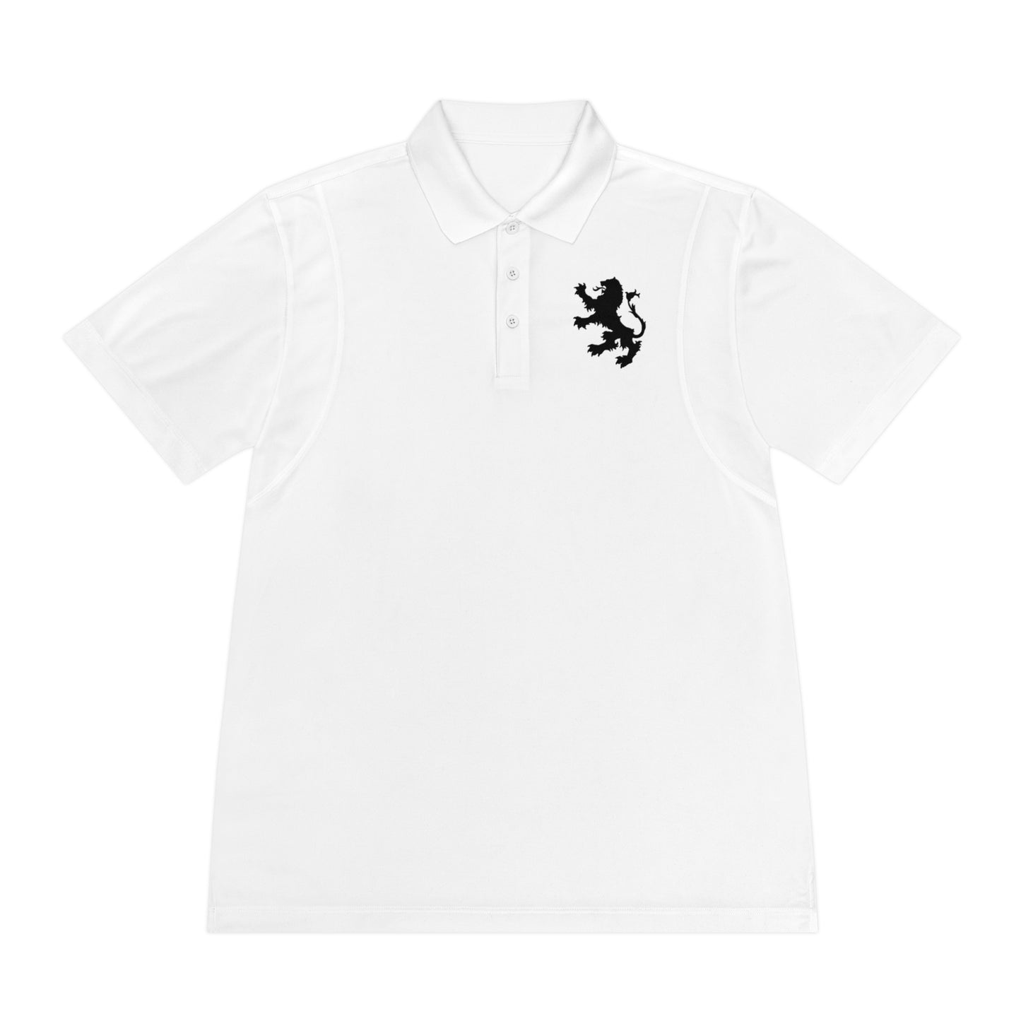 Tribal Loop Men's Sport Polo Shirt — Black Lion