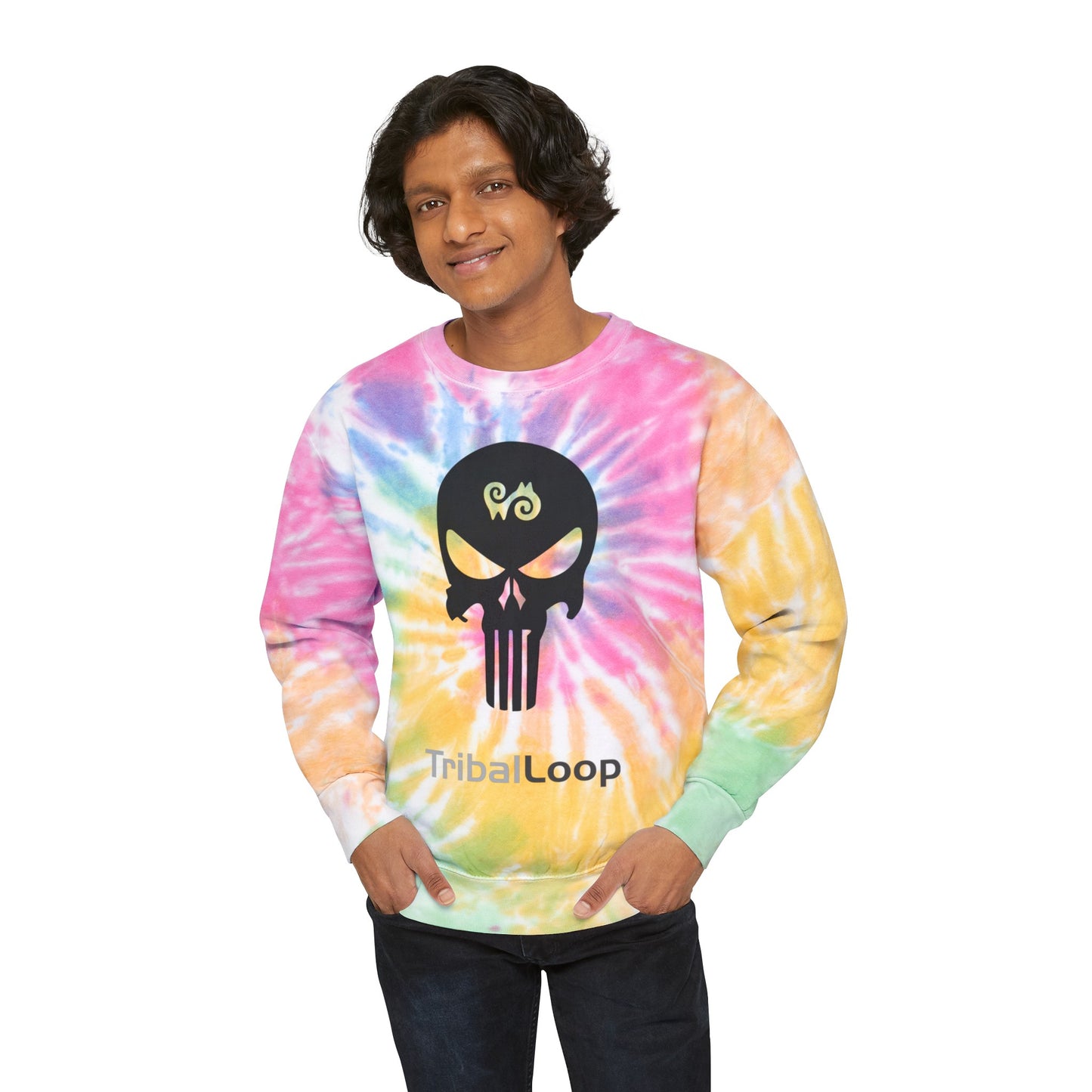 Tribal-loop Unisex Tie-Dye Sweatshirt
