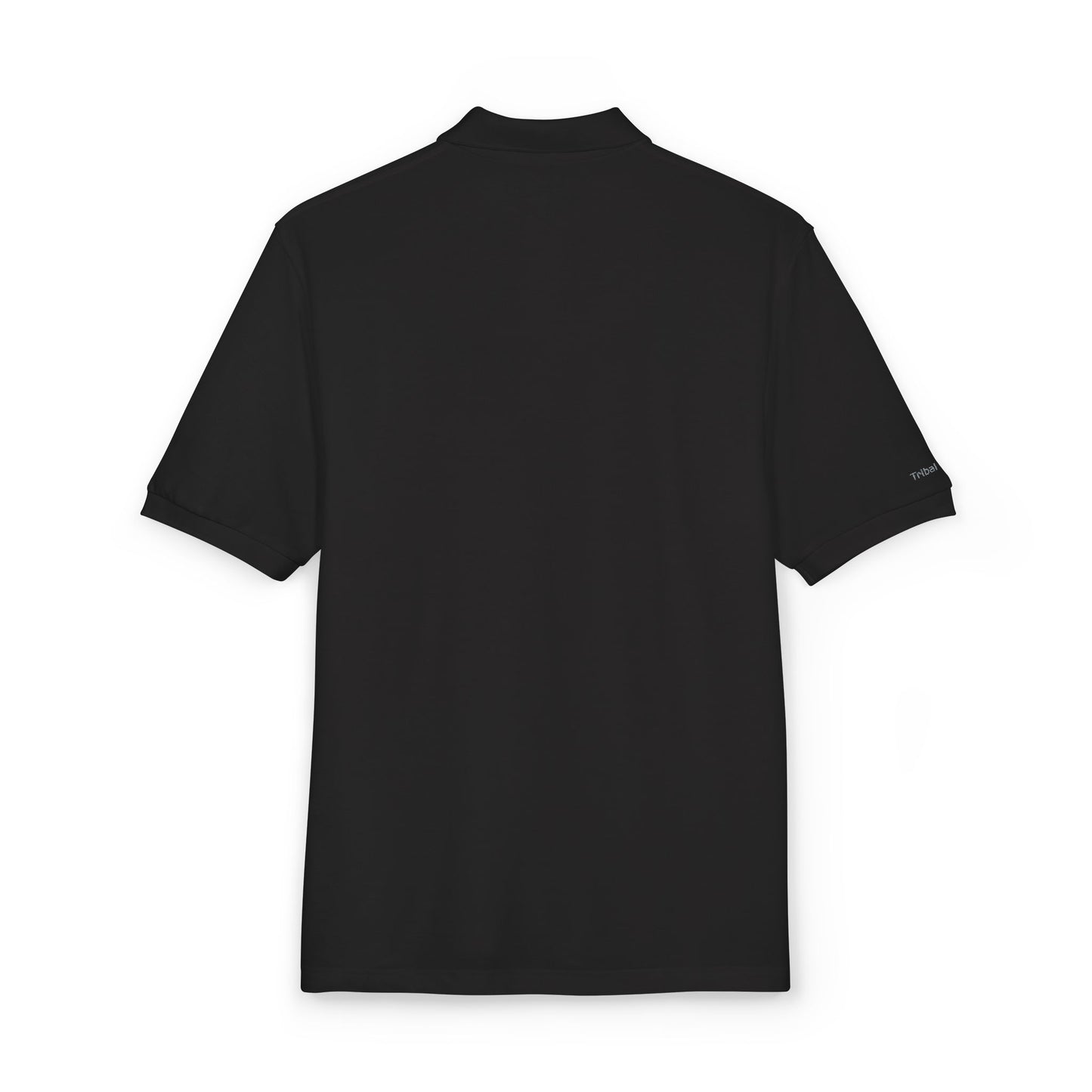 Tribal Loop embroidered Adinkra inspired Polo Shirt — Classic Crest Chest Logo