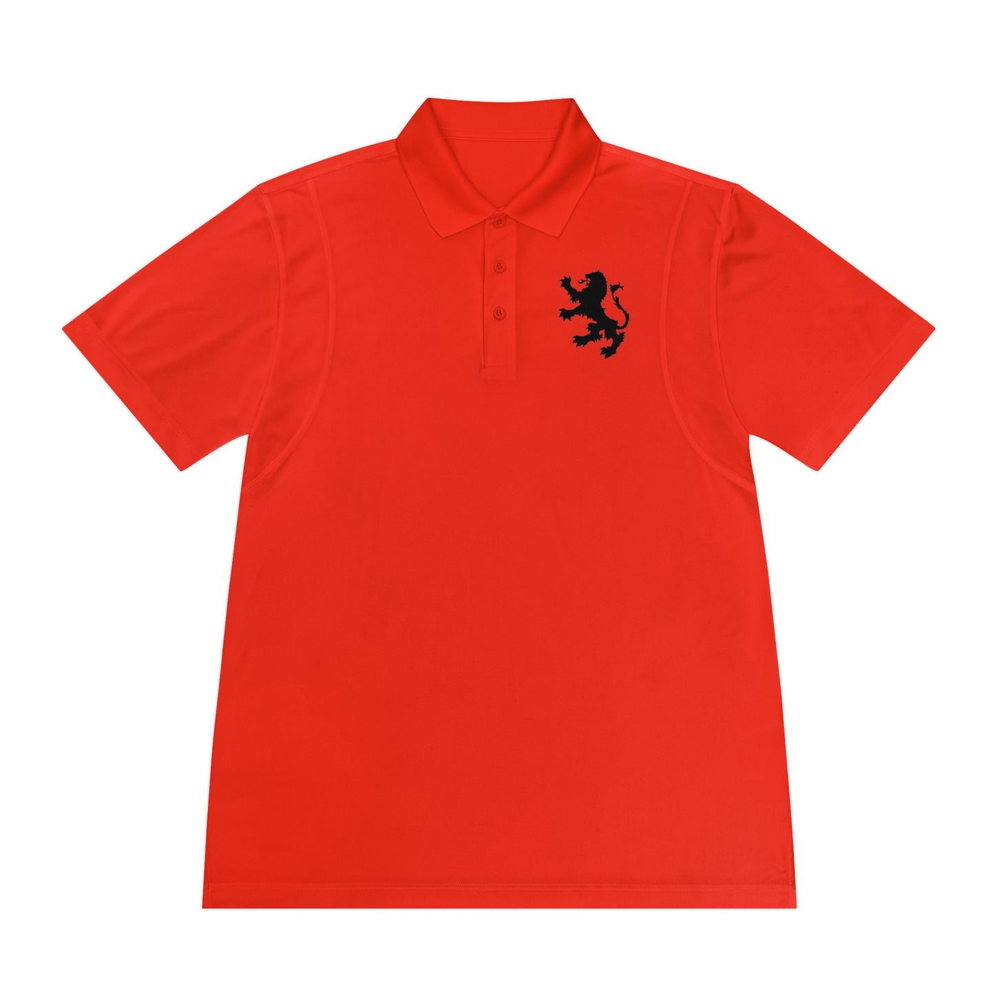 Tribal Loop Men's Sport Polo Shirt — Black Lion