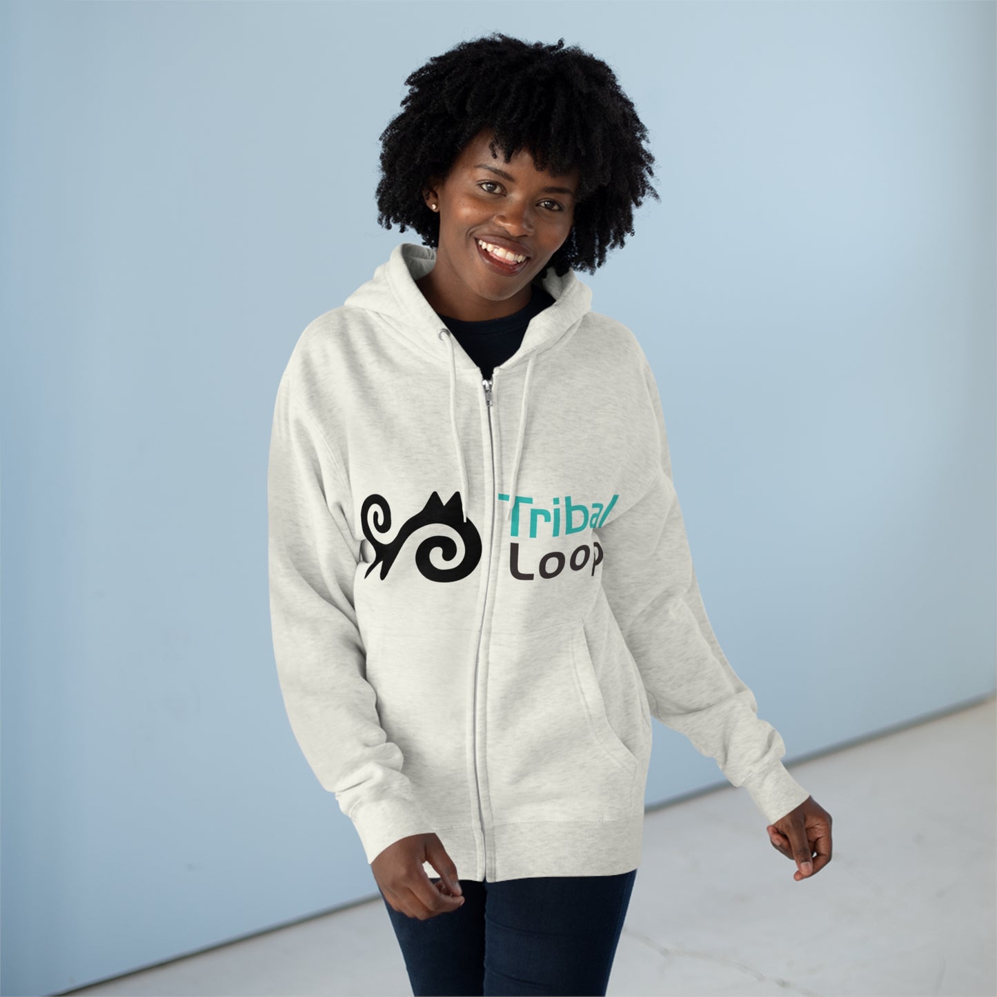 Tribal Loop Unisex Zip Hoodie