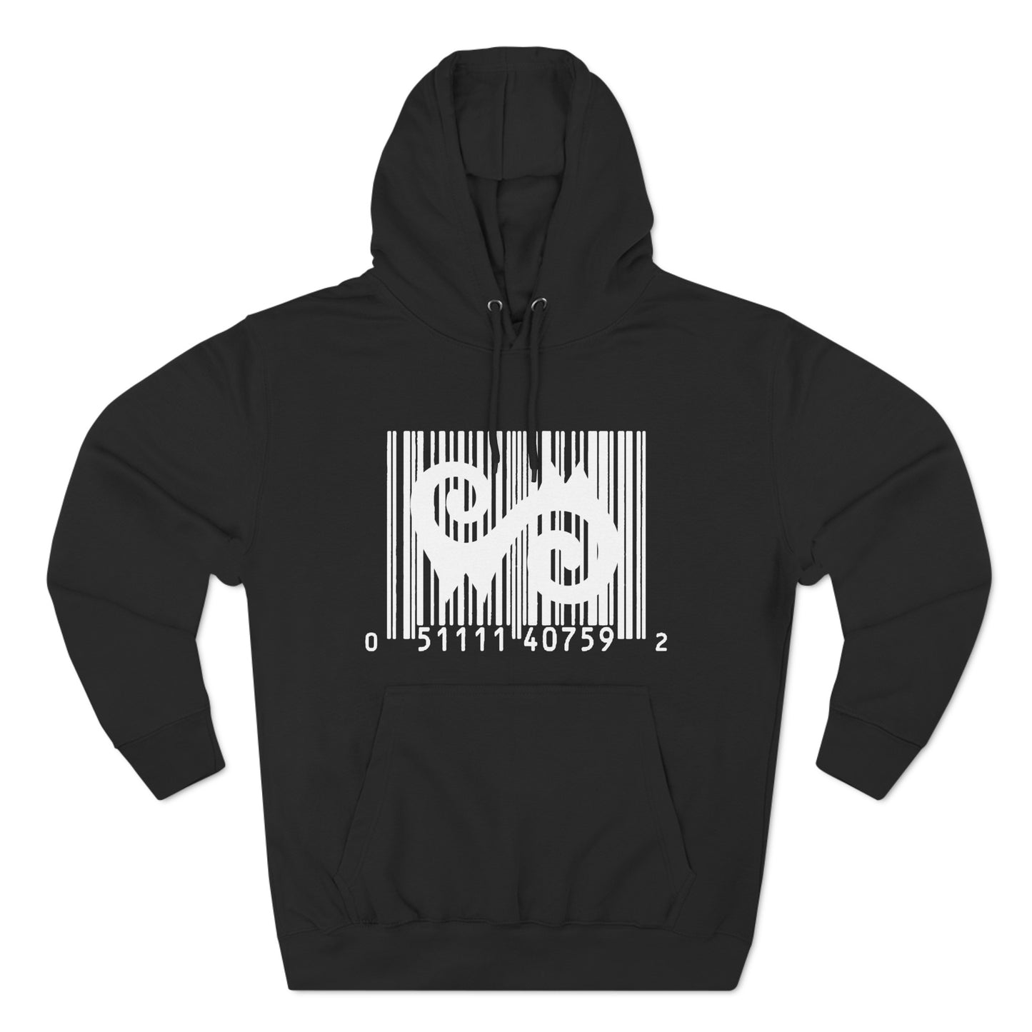 Tribal-loop Three-Panel Fleece Hoodie