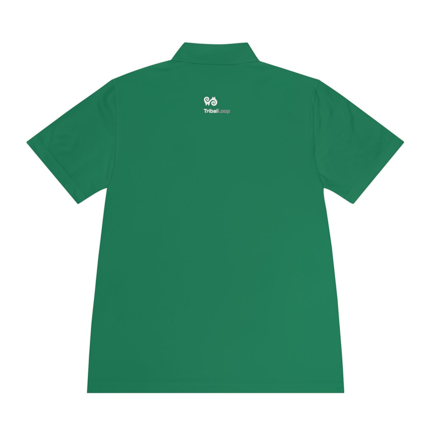 Tribal Loop Men's Sport Polo Shirt — White Lion