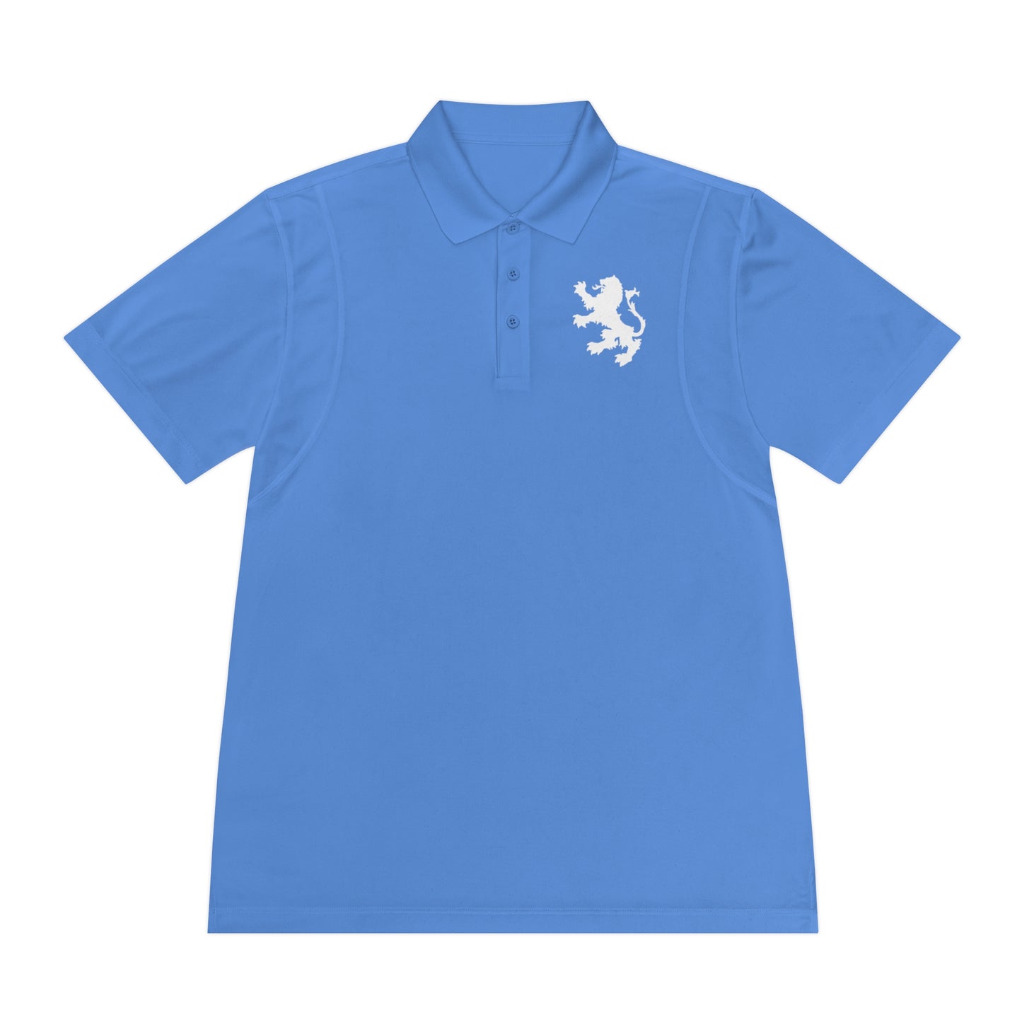 Tribal Loop Men's Sport Polo Shirt — White Lion