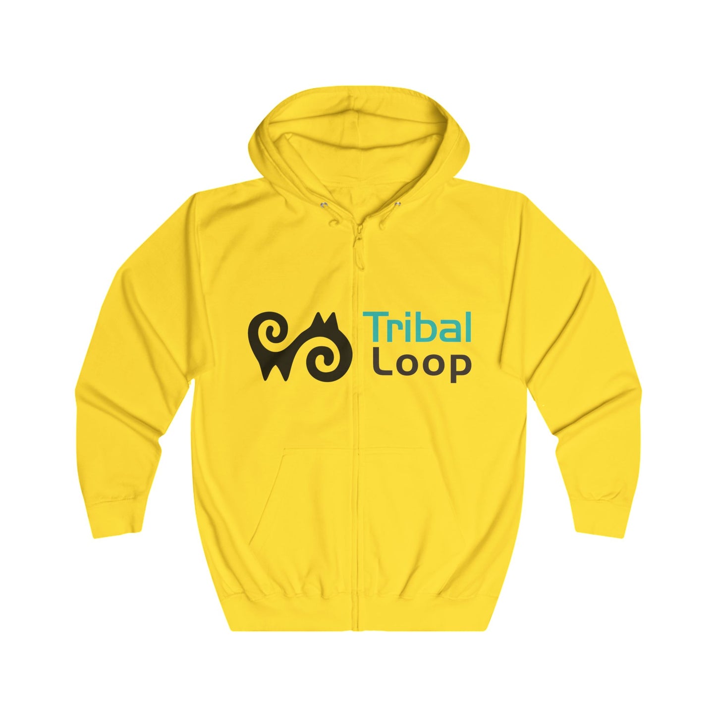 Adinkra Energy Symbol Full-Zip Hoodie | Tribal Loop